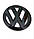 Комплект накладок на штатні емблеми VW Passat B5 Пассат Б5 2003-2007 комплект 2 шт перед/зад чорний глянецт, фото 4