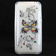 Чохол-накладка для Asus ZenFone 4, "Butterfly", зі стразами, силіконовий /case/кейс /асус зенфон