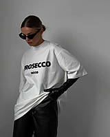 Жіноча  футболка оверсайз PROSECCO MOOD