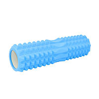 Массажный валик ролик для йоги и фитнеса Dobetters Spikes Roller 45*13 Blue