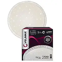 LED світильник VELMAX V-CL-Crystal, 40W, smart, 3000K-6500K, 3200Lm, пульт дистанційного керування