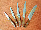 Набір кухонних ножів Chef Kitchen Prince 5 шт. з сокирою, фото 4