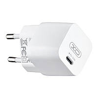 Сетевое зарядное устройство XO CE01 EU 20W PD Fast Charger Materials are CE certified White