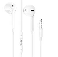 Наушники Hoco M80 Original series earphones for 3.5mm White