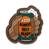 Нашивка 5.11 Always Beer Ready Patch (Brown), 5.11 ®