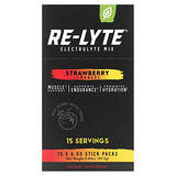 Redmond Trading Company, Re-Lyte, смесь электролитов, со вкусом клубничного лимонада, 15 стиков по 6,5 г (0,23