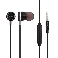 Наушники Hoco M16 Ling sound metal universal earphone with mic Black