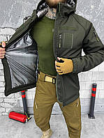 Тактическая куртка олива на синтепоне Omni-Heat, Военная куртка олива водоотталкивающая army