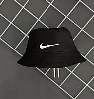 Панама чорна Nike білий лого