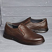 Кожаные мужские коричневые туфли ТМ BUMER!!! 40