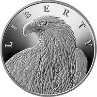 Серебряная монета Орел Свободы Liberty Eagle United Crypto States 1 унция 1000 Сатоши 2023 год