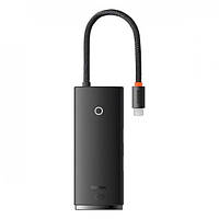 USB-хаб Baseus Lite Series 5-Port Type-C HUB Docking Station (Type-C to HDMI+USB3.0*3+PD) Black