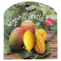 Ночная успокаивающая капсульная маска для лица с манго Lassie'el Night Miracle Mango Sleeping Mask 2x4 г