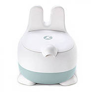 Дитячий горщик Зайчик Colibro Nuki Cloud білий/ментол з кришкою, фото 5