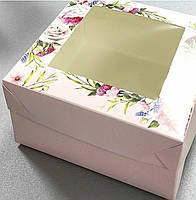 Коробка подарункова 17х17х9 см  Квіти, фото 2