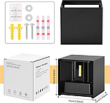 XINFUFEIMING Світлодіодний настінний світильник для внутрішнього використання, 12 Вт, настінний світильник, фото 2