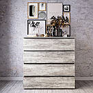 Комод 4 ящики сучасний з фасадами без ручок із ДСП Прямокутний комод для речей у спальню чи вітальню, фото 2