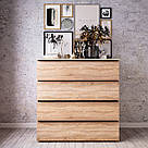 Комод 4 ящики сучасний з фасадами без ручок із ДСП Прямокутний комод для речей у спальню чи вітальню, фото 3