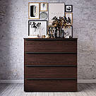 Комод 4 ящики сучасний з фасадами без ручок із ДСП Прямокутний комод для речей у спальню чи вітальню, фото 4