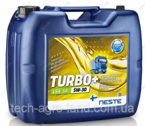 Neste TURBO+ LSA S4 5W-30 - Олива Моторна Дизельна 20л Финляндия
