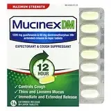 Mucinex, DMA, максимальная сила действия, 14 двухслойных таблеток с замедленным высвобождением Киев