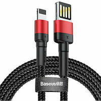 Кабель Baseus Cafule Cable special edition USB Lightning 2.4A 1M Red+Black