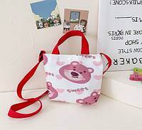 Детская сумка шоппер рюкзак для девочки Холщовая LOTSO 17x15см