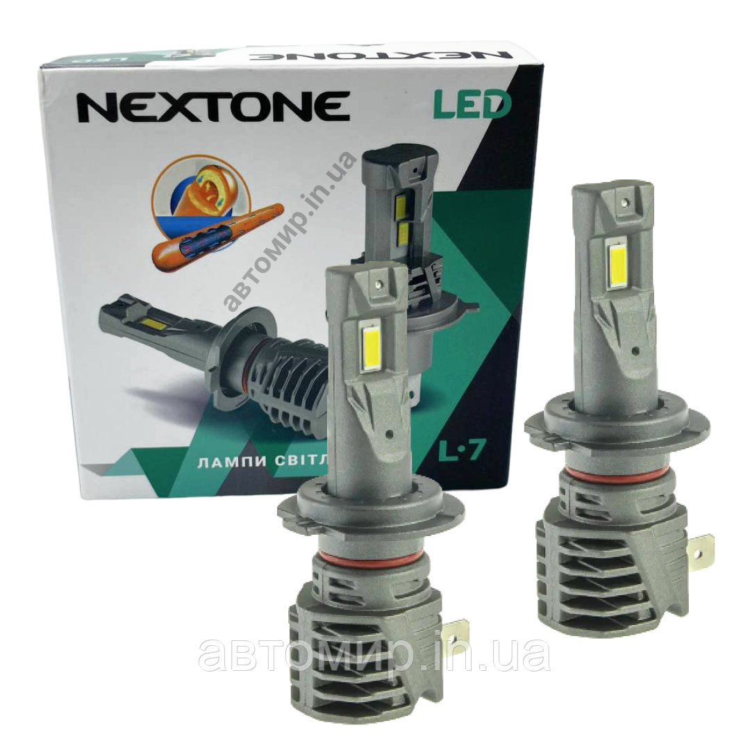 Лампа світлодіодна для фар NEXTONE LED L7 H7 6000K 6000 LM 25W 2шт комплект
