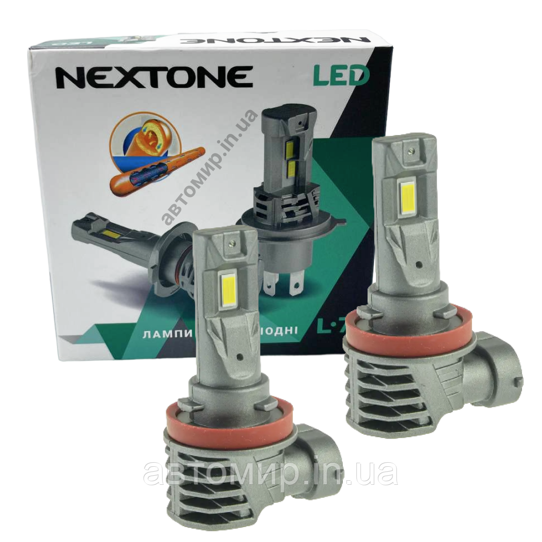 Лампа світлодіодна для фар NEXTONE LED L7 HB3 6000K 6000 LM 25W 2шт комплект, фото 1