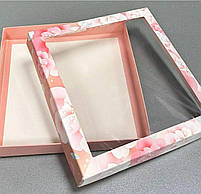 Коробка для пряників 20 х 20 х 3 см Квіти, фото 2