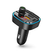 FM-трансмиттер XO BCC11 Smart Bluetooth MP3 +5V3.1A Car Charging with Ambient Light Black