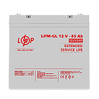 Акумулятор гелевий LPM-GL 12V - 45 Ah l