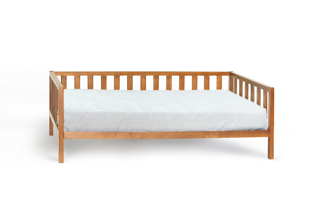 Дитяче дерев'яне ліжко / ліжечко ЗЛАТА (Горіх світлий), фото 1