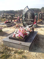 Одинарный гранитный памятник (Образец 787) 3