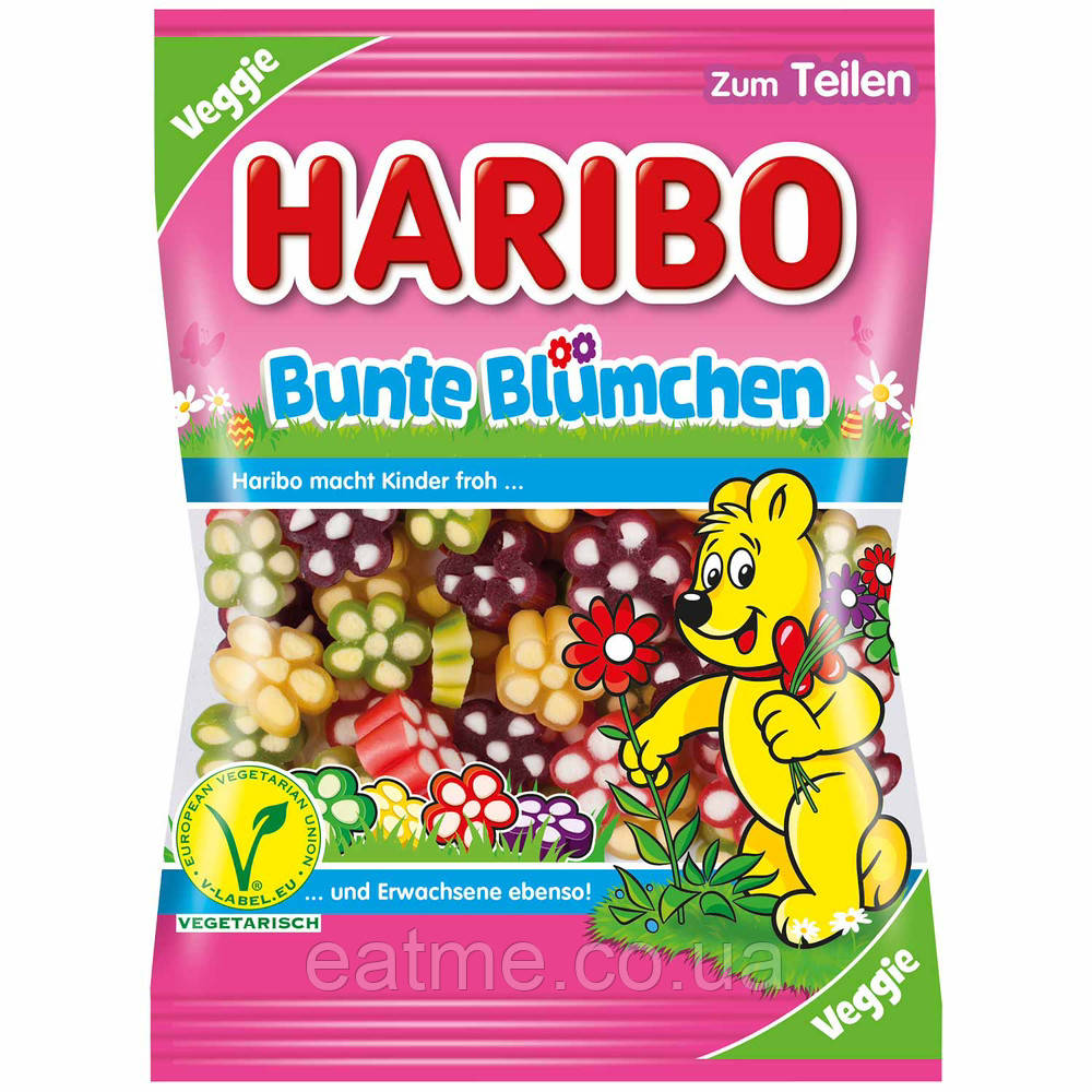 Haribo Bunte Blümchen veggie Квіти 175g