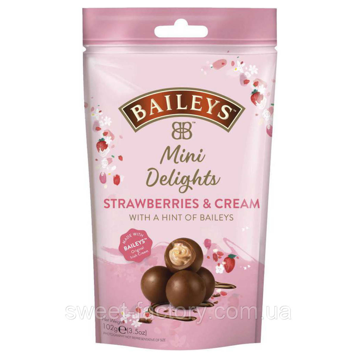 Цукерки Bailey's Chocolate Mini Delights Strawberry & Cream 102g