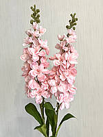 Штучний дельфініум. Гілки декоративного дельфініуму (ніжно-рожевий, 85 см), фото 3