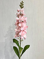 Штучний дельфініум. Гілки декоративного дельфініуму (ніжно-рожевий, 85 см), фото 5