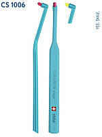 Монопучкова зубна щітка curaprox 1006 доросла, дитяча, курапрокс монопучок 6 мм, бірюзова