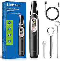 Набір для чищення зубів Liebsen, очисник зубів 5 інтенсивностей IPX6 водонепроникний ультразвуковий скалер
