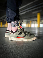 Мужские кроссовки Nike Dunk Low Remastered Olive зеленого цвета