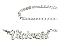 Серебряное именное колье Виктория Victoria 909-000