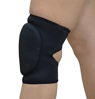 Наколінники для танців, наколінники НЕОПРЕНОВІ чорні, з вирізом