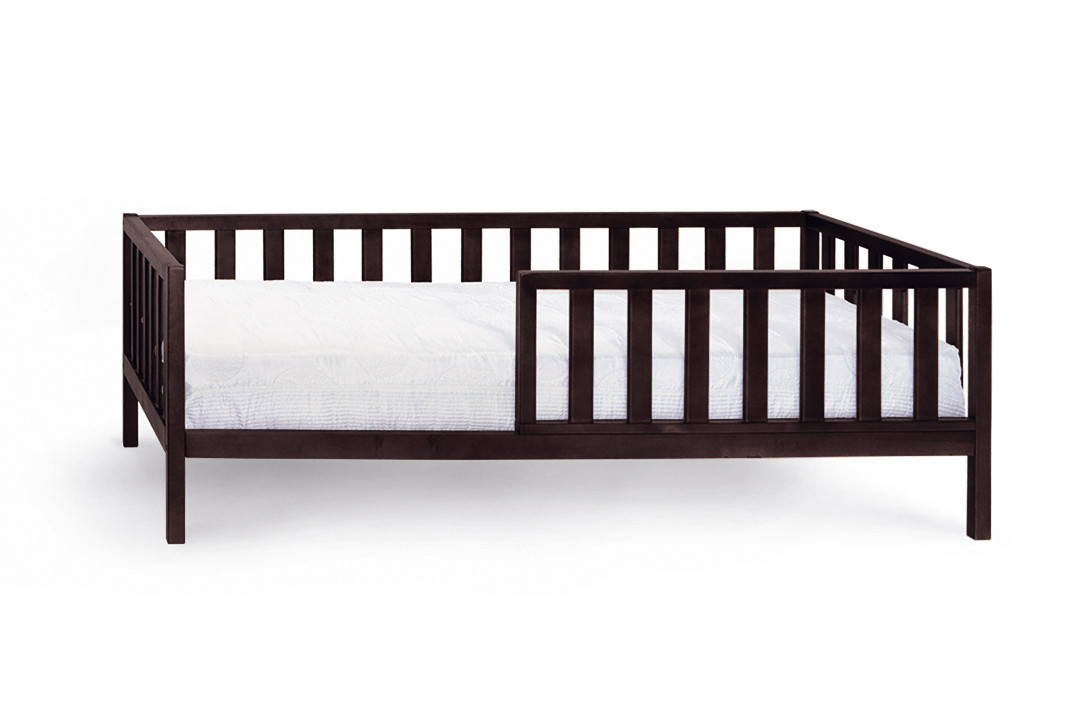Дитяче дерев'яне ліжко / ліжечко зі знімним бортиком ЗЛАТА (Венге)