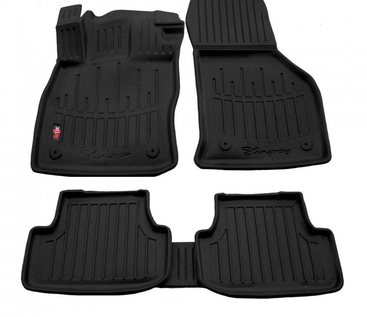 Килимки в салон 3D VW Golf VIII (20-)/ SEAT Leon (20-)/ Audi A3 (8Y) (20-) з бортом