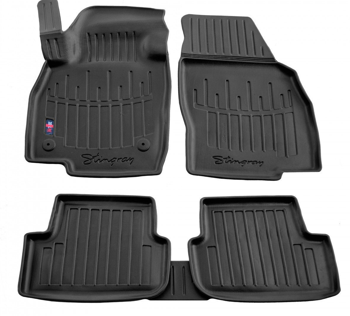Килимки в салон 3D VW Polo VI (17-)/T-Cross (19-)/SEAT Ibiza/Arona (17-) з бортом