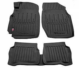 Килимки в салон 3D Nissan Almera (N16) (2000-2006)/Almera Classic (2006-2011) з бортом