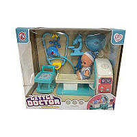 Игровой набор доктора "Врачебный кабинет" (звук, подсветка, пупс, КТ-сканер, тележка, стетоскоп, в коробке)