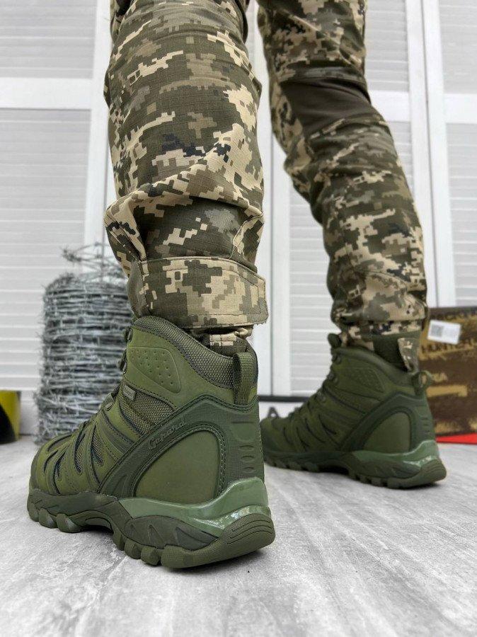 Армейские демисезонные ботинки Gepard Scorpion, тактические ботинки на износостойкой подошве Олива - фото 4 - id-p2093704746