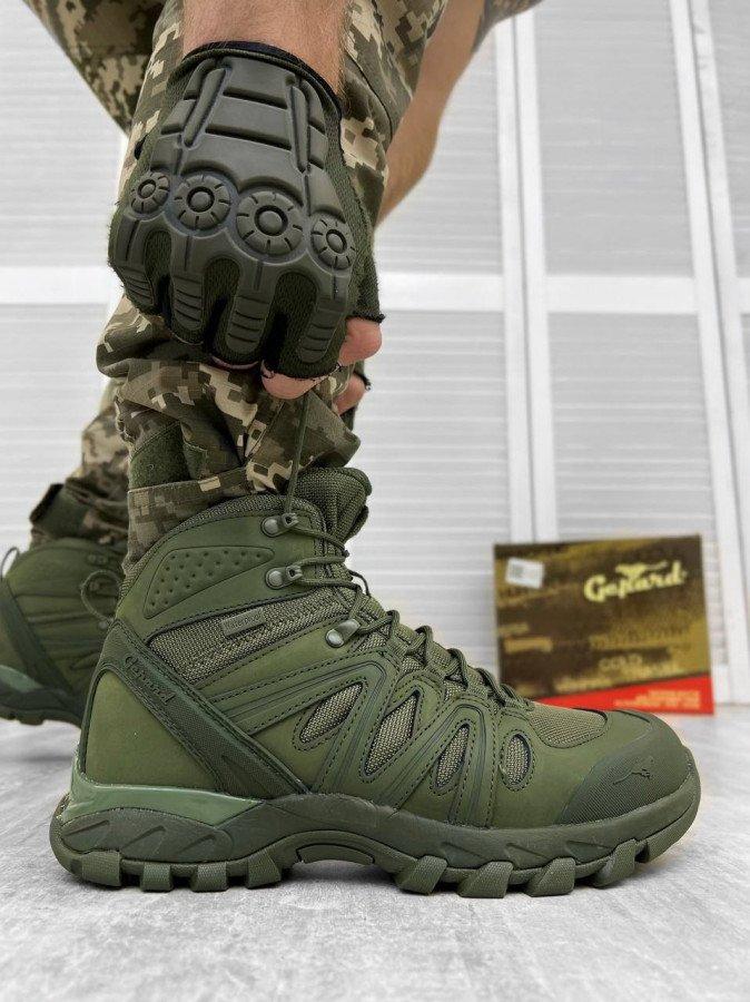 Армейские демисезонные ботинки Gepard Scorpion, тактические ботинки на износостойкой подошве Олива - фото 7 - id-p2093704746